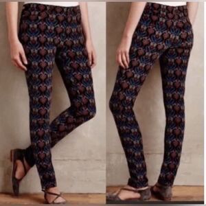 Anthropologie Pilcro and the Letterpress Script Corduroy Pants Size 26